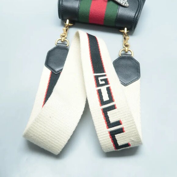 100% Authentic GUCCI Totem  Black Leather Shoulder Bag 1022-12524 - Picture 8 of 12